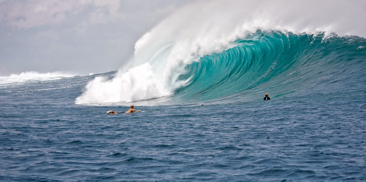 Wellenreiten surfen loslassen
