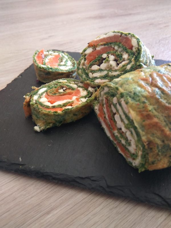 Spinat Lachs Röllchen Ernährung Snacks für Surfer Surf snacks