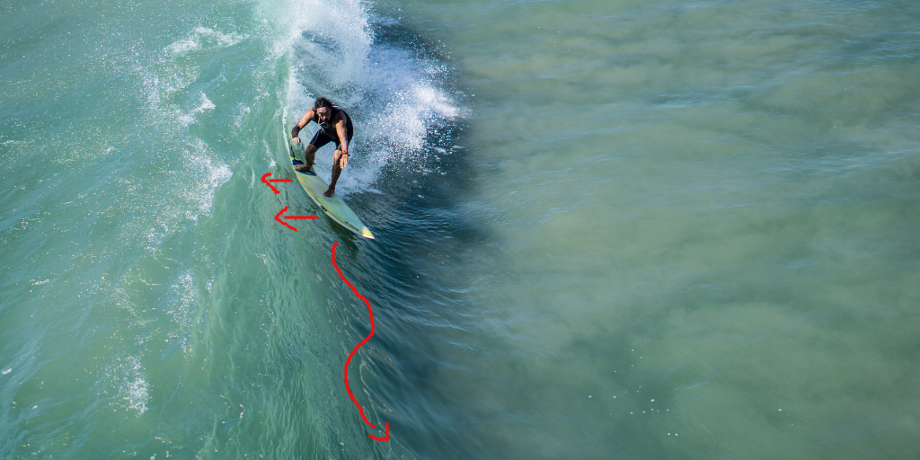 Pumpen beim Surfen für mehr Speed