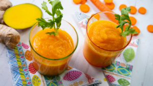 Vegane Möhren-Mango-Suppe - nur 5 Zutaten 1